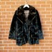 Vintage Faux Mink Fur Coat Freiss 1960's Dark Brown Medium