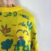 Vintage Hipster Sweater 1980's Ranger Cowboy Yellow Medium