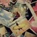 Retro Vintage Photos Travel Motorcycles Surfing Collage Cotton Fabric