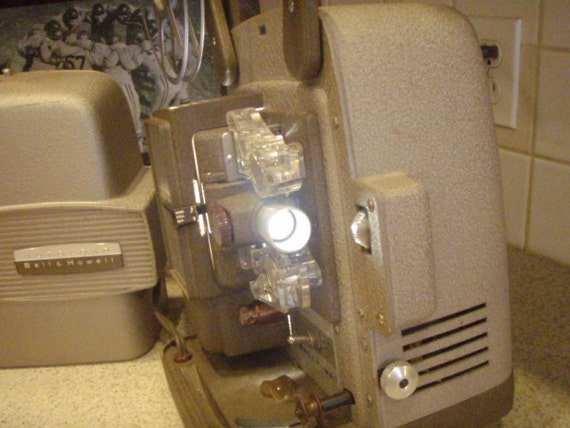 Vintage Bell And Howell Movie Projector 1950s Model 255 A 4389