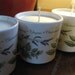 Soy Wax and Organic Essential Oil Candles in Vintage Corelle Thymeless Herb Mugs
