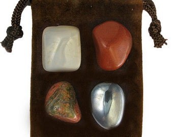 SCORPIO - Zodiac STONE KIT Crystal Healing Gemstone Set, Meditation Stone Set, Astral Stones, Birthstones, Tumbled Gemstones, 4 Stones