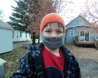 Crochet Beard hat, Crochet baby beard hat, beard hat, baby boy hat, boys hat, crochet beard beanie, crochet men's hat, men's hat