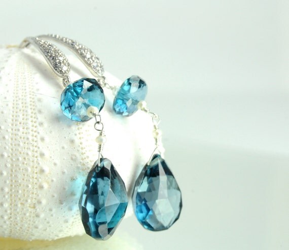 Something blue earrings