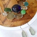 Sea Glass Necklace With Matching Earrings