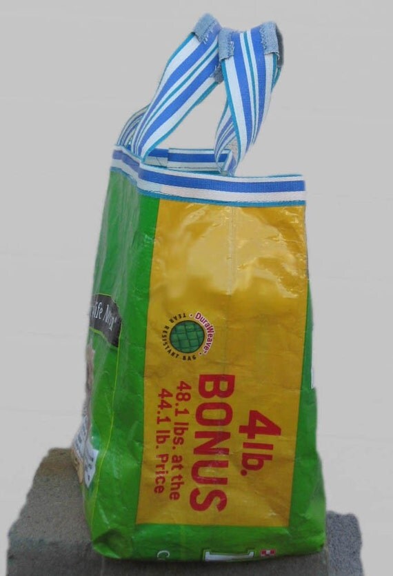 Repurposed Dog Food Bag Tote