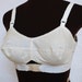 SALE 1960s White Bullet Bra, Adola Cotton Circle Stitched 36 C, New Old Stock