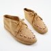 Minnetonka Ankle Boot Moccasins with Beading and Fringe in a Tan Suede Soft Sole in Women's size 9