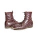 Authentic Vintage Equestrian Lace Up Riding Boots in Chestnut Brown Leather with Cap Toe for Women's size 9
