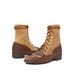 Women's Vintage Justin Roper Boots in Two Toned Chocolate and Butterscotch Leather for a Size 6 B