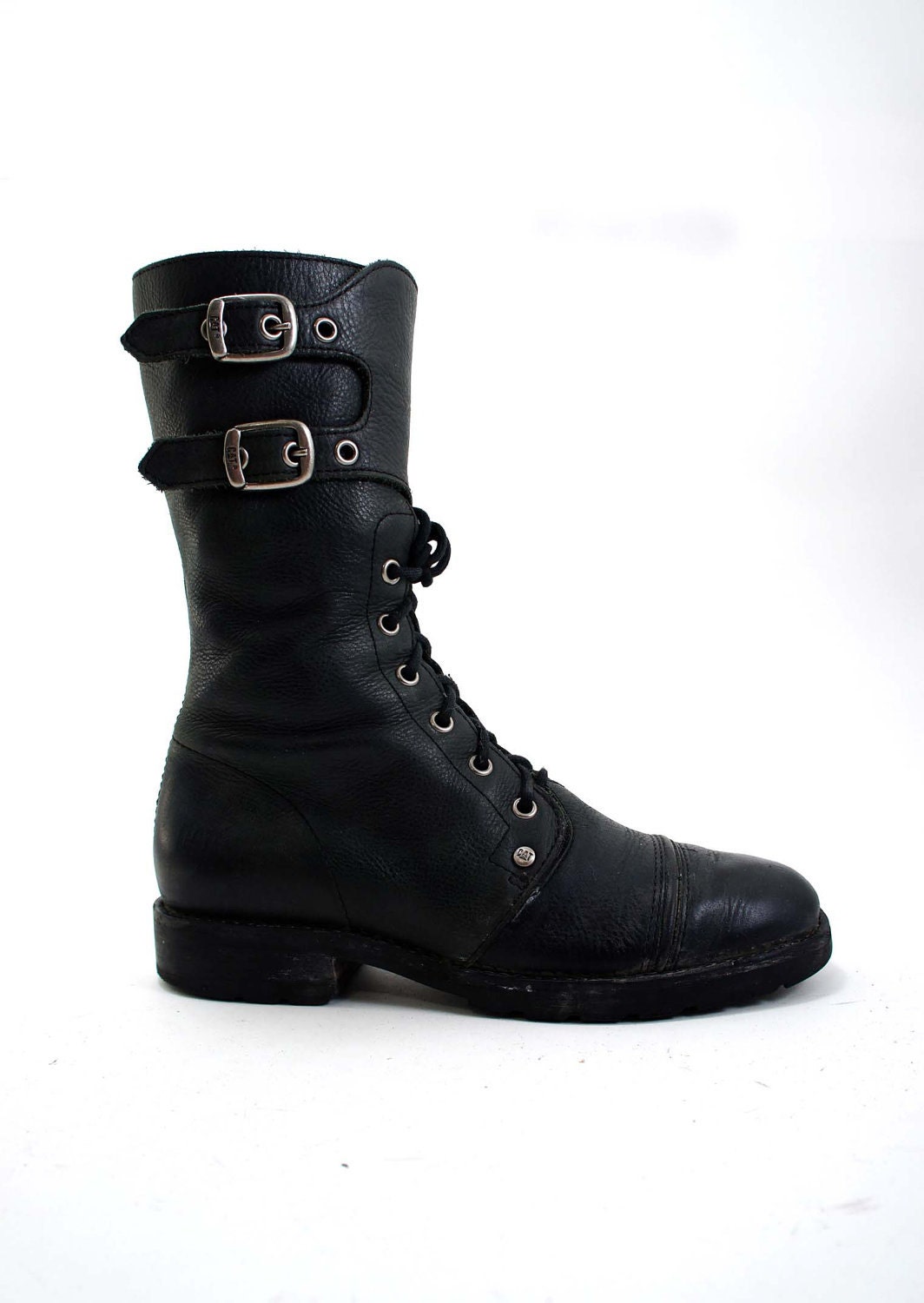 Vintage CAT Combat Boot Style Calf High Black by NashDryGoods