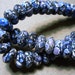 Mosaic Turquoise Beads Gemstone Blue Gray Black Rondelle 12x8mm