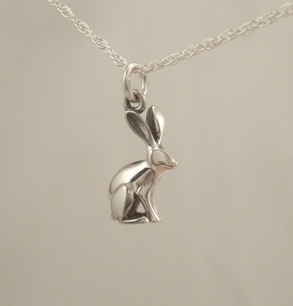 jackrabbit silver pendant /charm