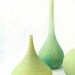 Blown Glass Vase Beach Cottage Decor - Ocean Sea Water Mint Seafoam Green Minimalist CIJ