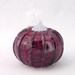 Purple Glass Pumpkin Kitchen Art Hand Blown Glass Colorful Home Decor Gifts for Mom tagt