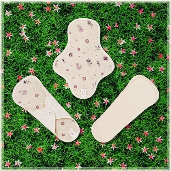 Organic Cotton Reusable Cloth menstrual pads for by Lohanstore