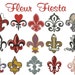 Fleur de Lis, Embroidery Design, Mardi Gras, LSU, Tiger, Swirl, Curly, Breast Cancer, Pink, Patriotic