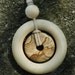 Nursing Necklace Teething Necklace - Wood Ring and Stone Pendant Nursing Necklace