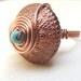 Copper Wire Wrapped Ring: Bold Statement Ring - Turquoise Blue - Custom Size - Black Friday Etsy Cyber Monday Etsy Free Shipping Etsy Sale