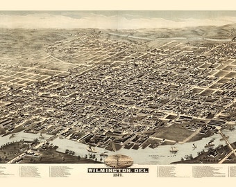 Vintage Map Cleveland Ohio 1877 by Imagerich on Etsy