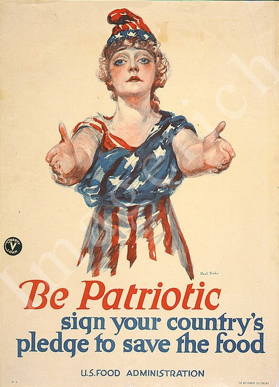 World War 1 Poster Be patrioticsign your country's