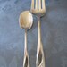 Vintage Flatware 1950 Daffodil 1847 Rogers Hostess Set Jelly Spoon Meat Fork