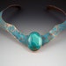 Turquoise Copper Patina Collar Necklace