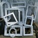 Vintage White Shabby Frame Collection 10 pc.