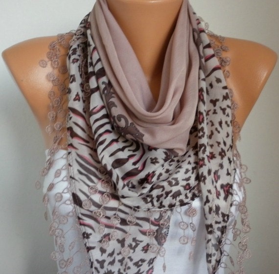 ON SALE Scarf Shawl Cotton Weddings Scarves Cowl with