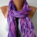 Purple Leopard Women Shawl Scarf - Cowl - Multicolor - fatwoman
