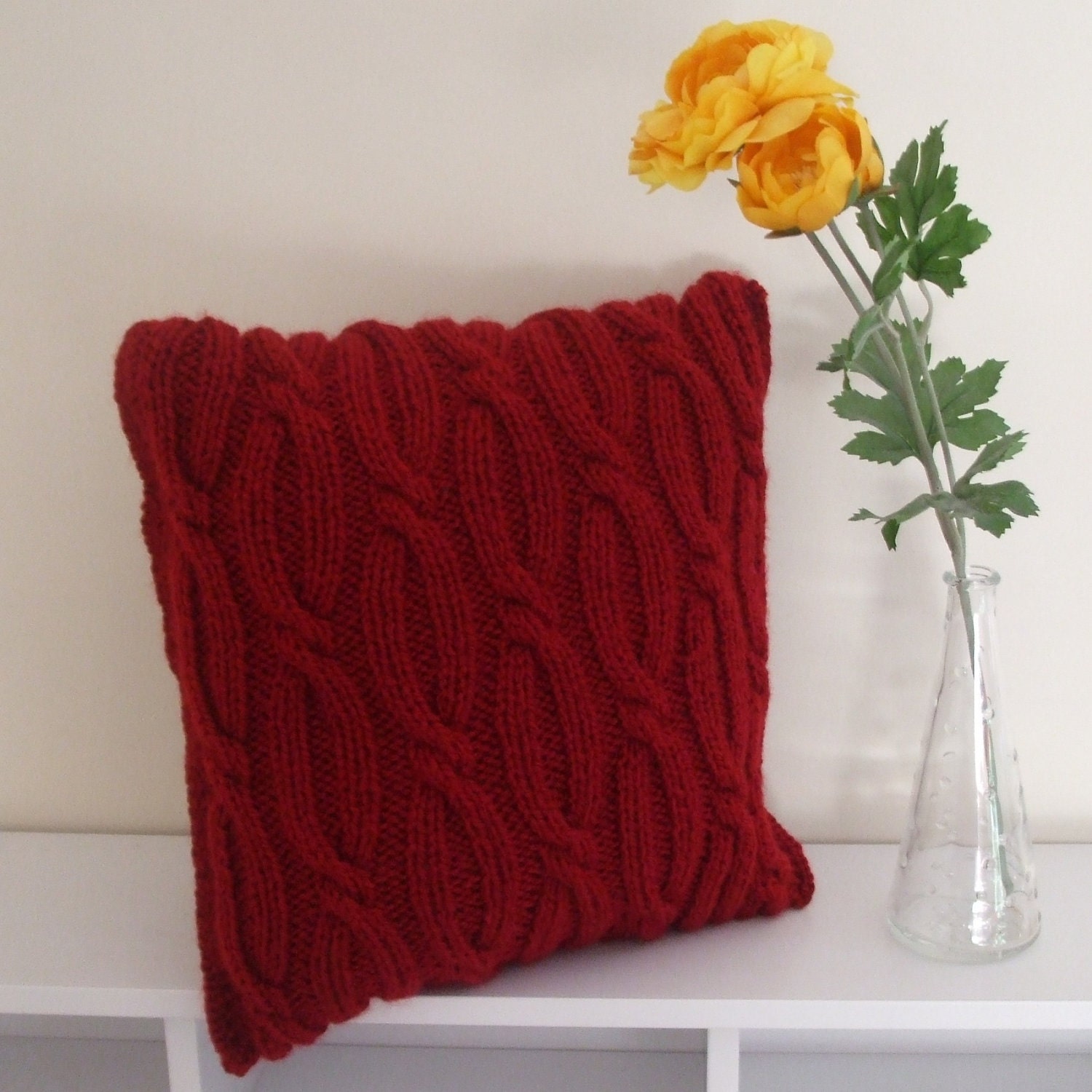 knitted cushion covers