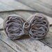 Chiffon Bow Baby Headband - Light Brown- Skinny Elastic - Newborn Baby to Adult