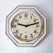 Vintage Ceramic Wall Clock from Dugena Made in Germany