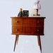 RESERVED - Mid Century Side Table with Drawers