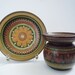Vintage Lima Plate and Gerona Candle Holder by KMK (Kermamik Manufaktur Kupfermühle)