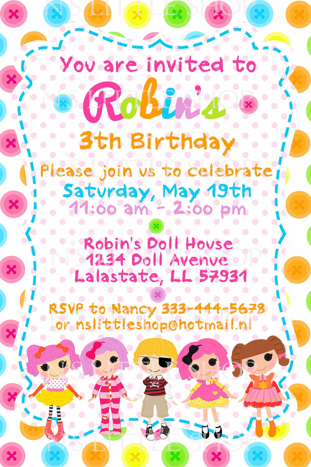 E Birthday Invitations 3