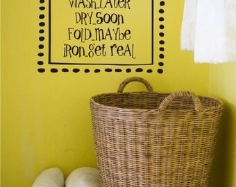 Laundry Room Vinyl Lettering - Vinyl Wall Art - Laundry Vinyl Decal