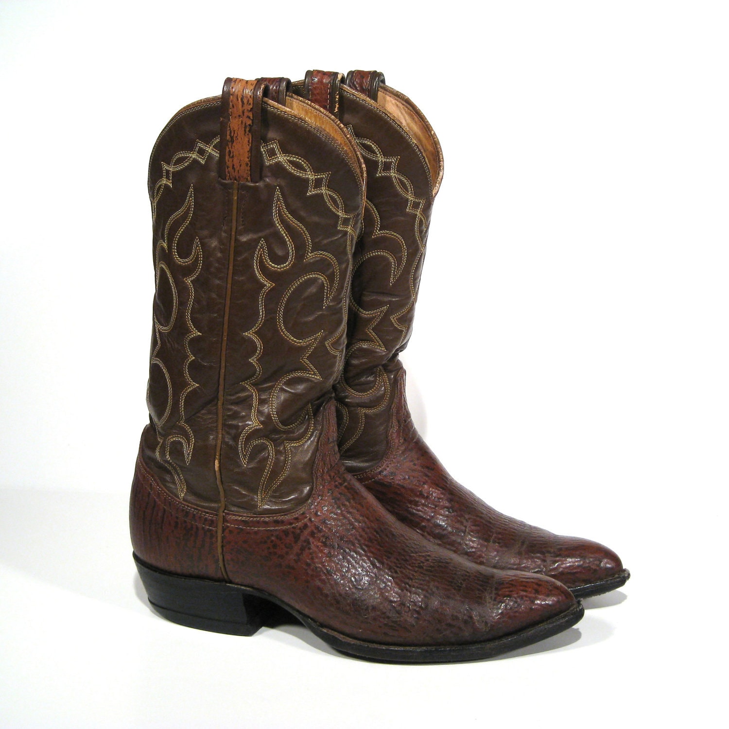 Vintage Men's Cowboy Boots 9 1/2 B Tony Lama by TexasBootExchange