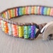 Colorful Elephant beaded leather bracelet "BeachBall Baby Elephant", multi color, bohemian friendship bracelet, good luck, summer surfer