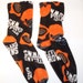 Mens Medium Fleece Socks in Cleveland Browns motif