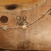 Citrine Anklet, sterling silver