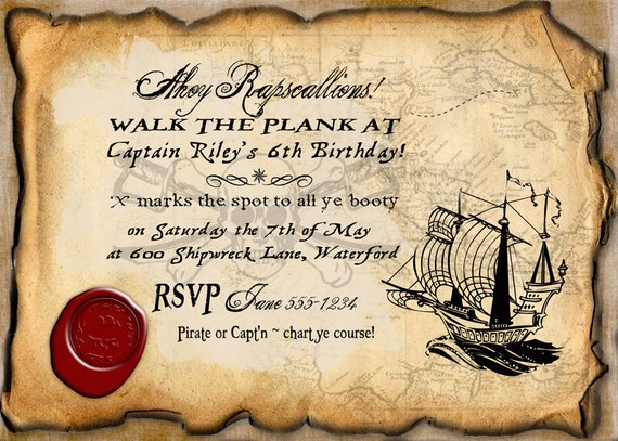Pirate Invitations Free 9