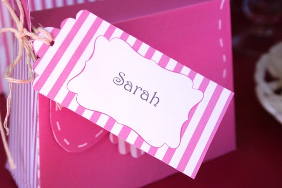 Princess Party Tags - INSTANT DOWLOAD - Editable & Printable Birthday Decorations by Sassaby Il_570xn