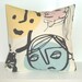 Pillow Cover 16 x 16 - Faces - Dorm Decor