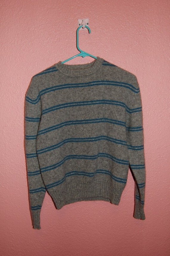Items similar to Vintage 90s Crewneck Stripe Sweater Sweatshirt Small ...