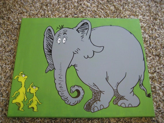 Items similar to E is for Elephant - Dr. Seuss' ABCs on Etsy