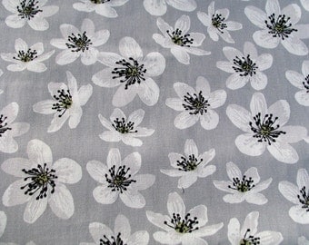 Anemone- Cotton Fabric By Yard- Scandinavian Design- For Curtains, Roman Blinds, Pillow covers etc.