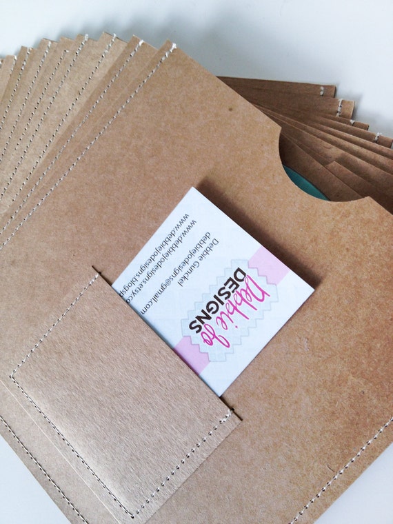 DVD Cases / Sleeves 25 DVD sleeves with business card pocket