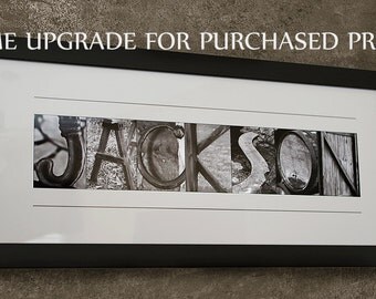 Alphabet Photography - FRAME upgrade for ALREADY purchased print