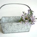Vintage Galvanized Metal Basket / Bin with Handle - Industrial Decor, Farmhouse Decor, Storage and more